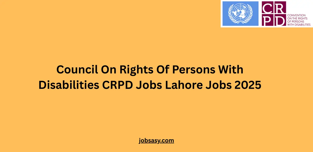 Council On Rights Of Persons With Disabilities CRPD Jobs Lahore Jobs 2025