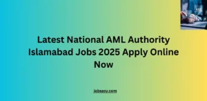 Latest National AML Authority Islamabad Jobs 2025 Apply Online Now