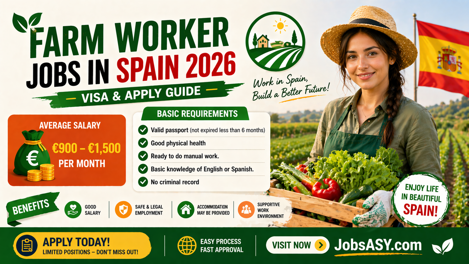 Farm Worker Jobs in Spain