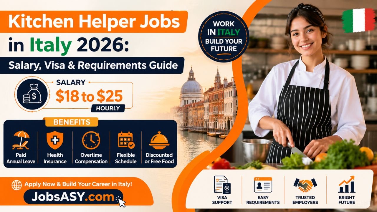 Kitchen Helper Jobs in Italy